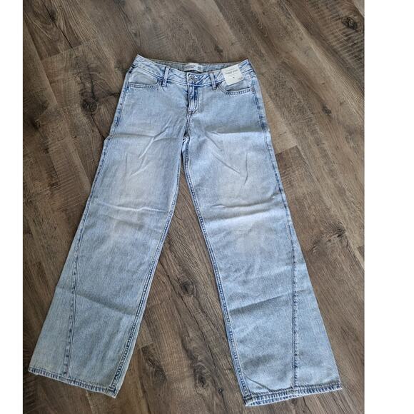 Abercrombie & Fitch Other - Abercrombie & Fitch Kids Girls Low Rise Baggy Jeans size 13 14 NEW Lightweight